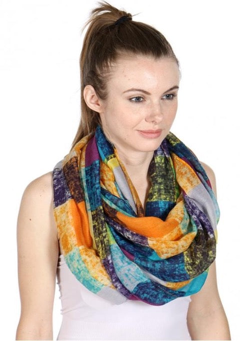Colorblock Infinity Scarf