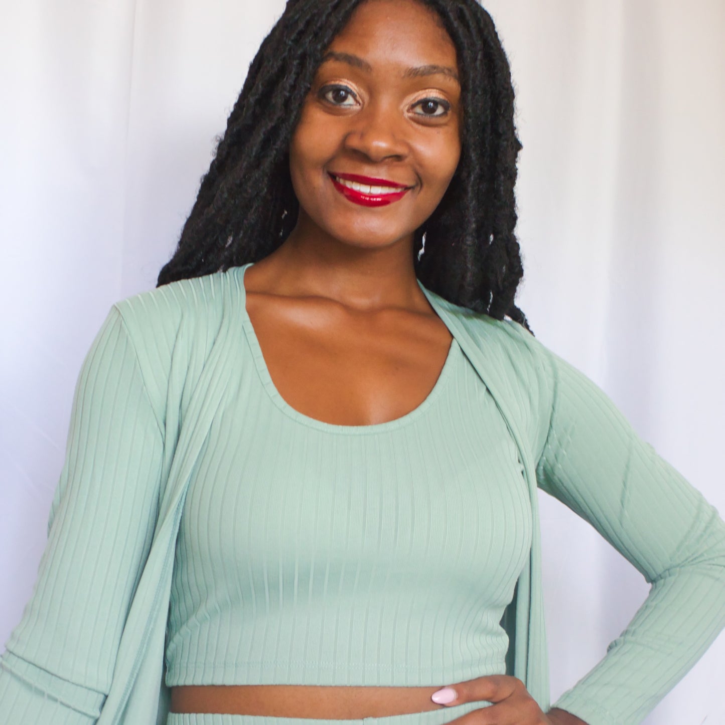 Live Well 3-Piece Lounge Set-Sage Color