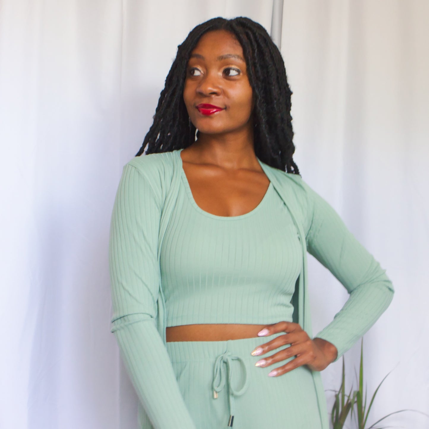 Live Well 3-Piece Lounge Set-Sage Color