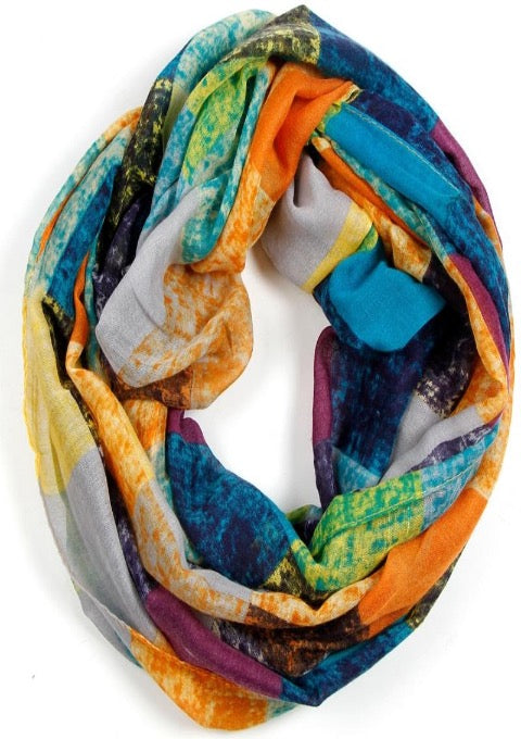 Colorblock Infinity Scarf